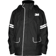 3M Rainwear Scotchlite Reflective Raincoat Gen-2.1 Black